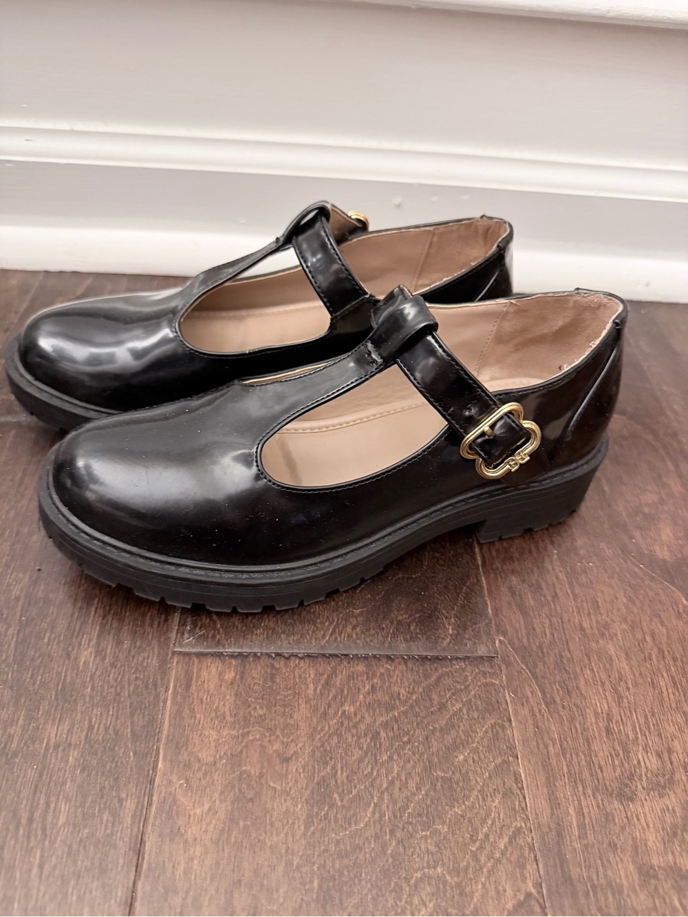 Sam Edelman Mary Jane shoes black chunky 4